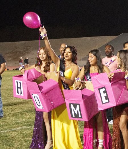 Lemoore's Homecoming ceremony was held at halftime of Friday night's football game. 